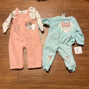 NWT Disney Baby girl 12 month winter outfits with Minnie Mouse on both